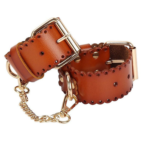 Premium Real Leather Handcuffs by BDStyle - Cuffs and Restraints