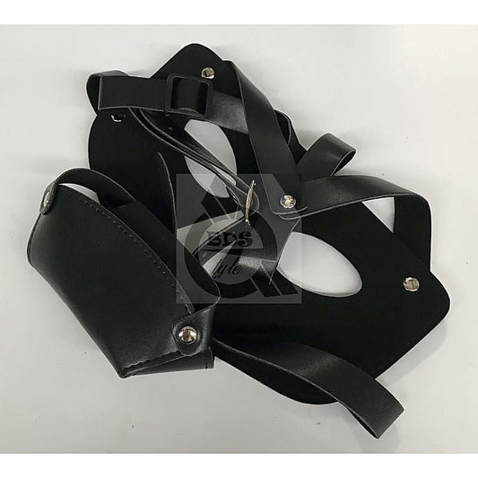 Hannibal Prison Hood PVC with Punisher Muzzle - Bondage Hoods