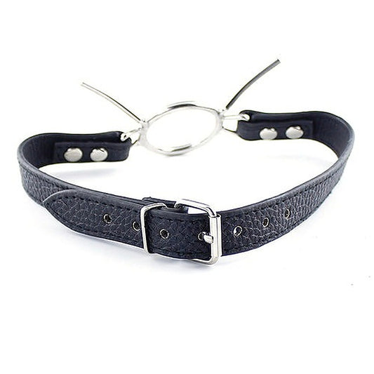 Grained Leather Spider Mouth Gag - Bondage Gags and Bits