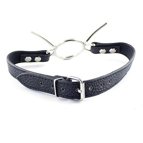 Grained Leather Spider Mouth Gag - Bondage Gags and Bits