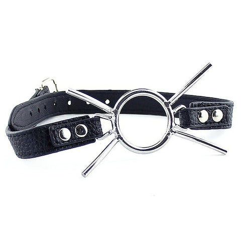 Grained Leather Spider Mouth Gag - Bondage Gags and Bits