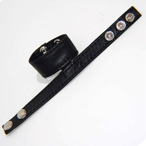 Double Trouble BDSM Strap Cock Ring with Studs by BDStyle - Cock Rings