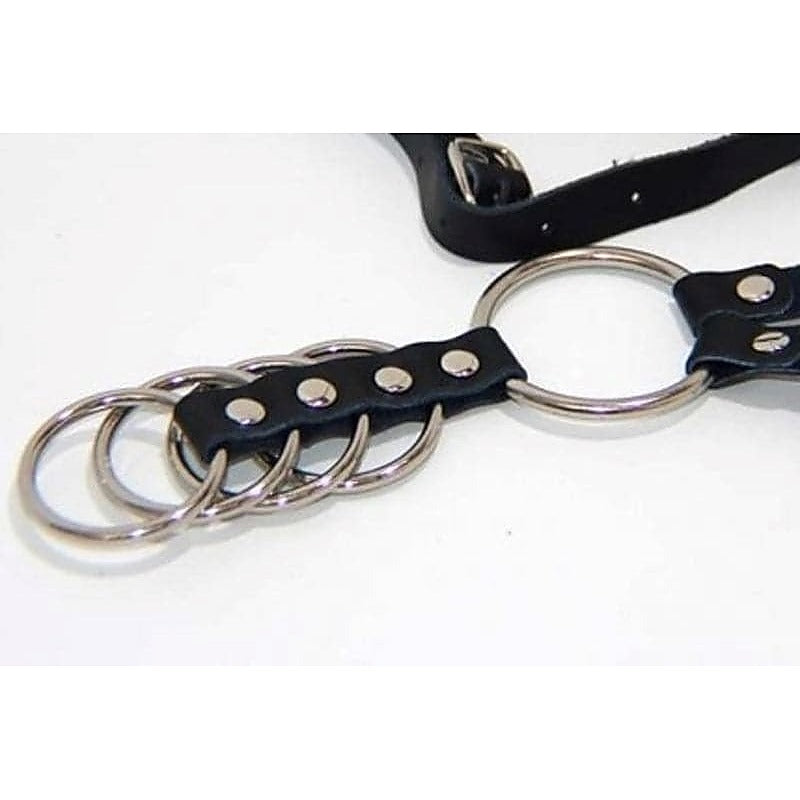 Gates of Hell Harness 4 Rings - Male Chastity