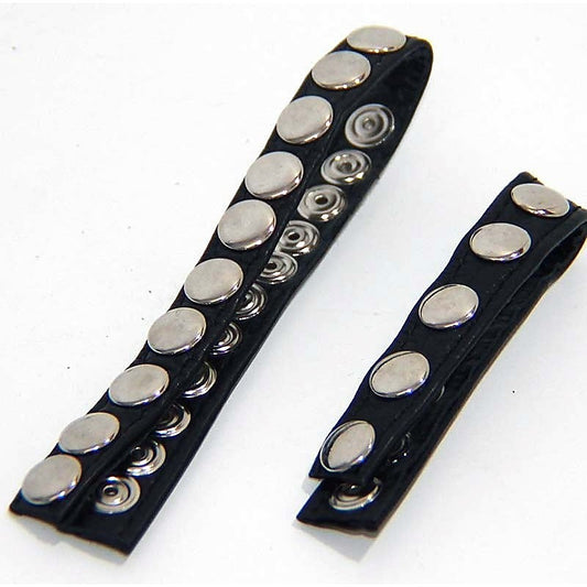 Leather Cock Rings With 10 Snap Locks by BDStyle - Cock Rings