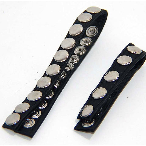 Leather Cock Rings With 10 Snap Locks by BDStyle - Cock Rings