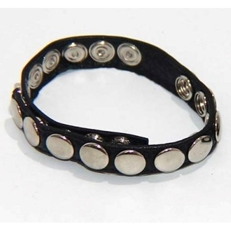 Leather Cock Rings With 10 Snap Locks by BDStyle - Cock Rings