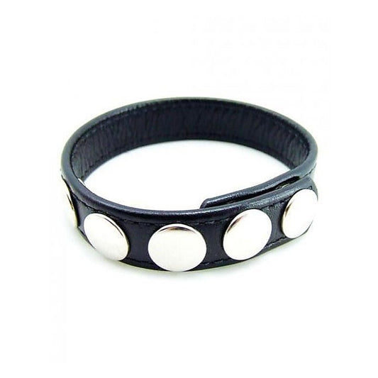 BDStyle Leather Cock Rings With 5 Snap Locks