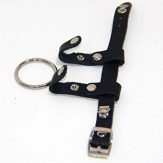 Leather and Metal Cock Ring