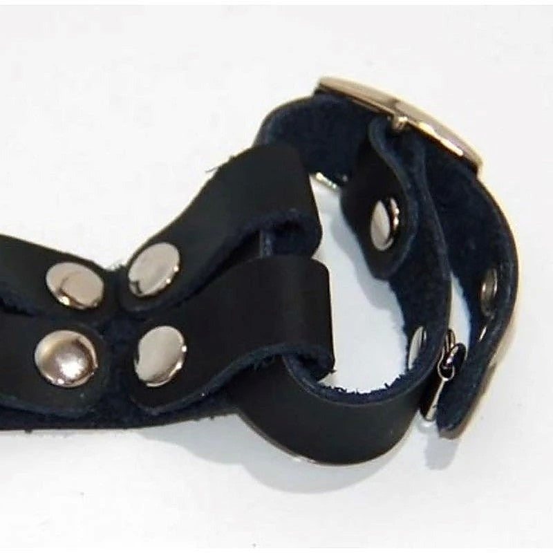 Leather and Metal Cock Ring by BDStyle - Cock Rings