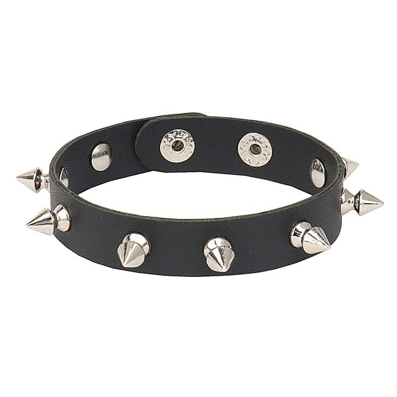 Premium Spiked Leather Cock Ring by BDStyle - Cock Rings