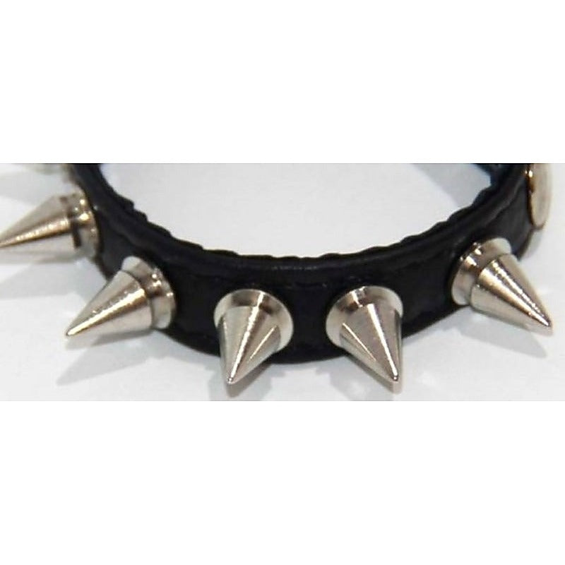Premium Spiked Leather Cock Ring by BDStyle - Cock Rings