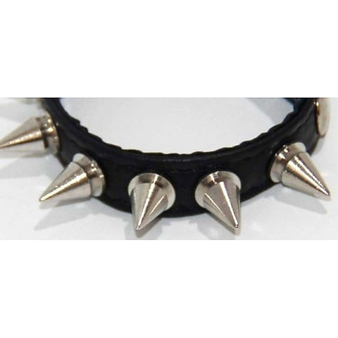 Premium Spiked Leather Cock Ring by BDStyle - Cock Rings