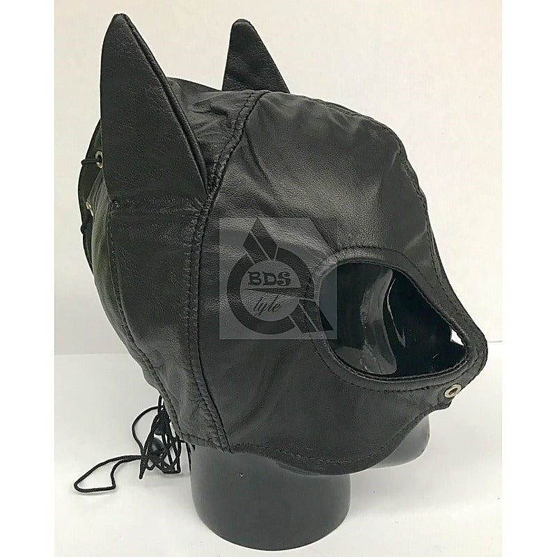 Premium Wicked Wench Feline PVC Hood by BDStyle - Bondage Hoods