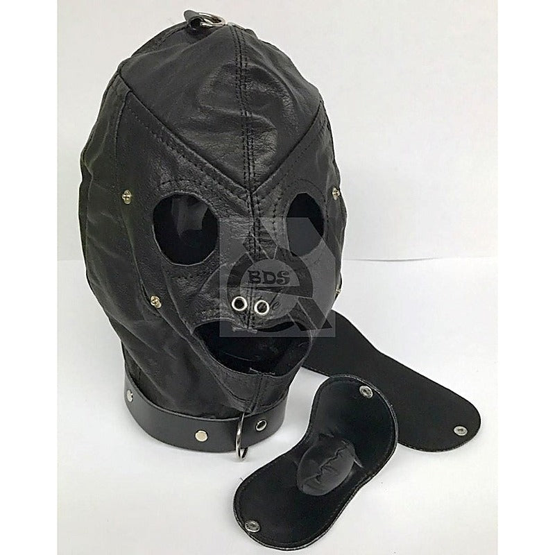 Bondage Supplies Hood Leather by BDStyle - Bondage Hoods