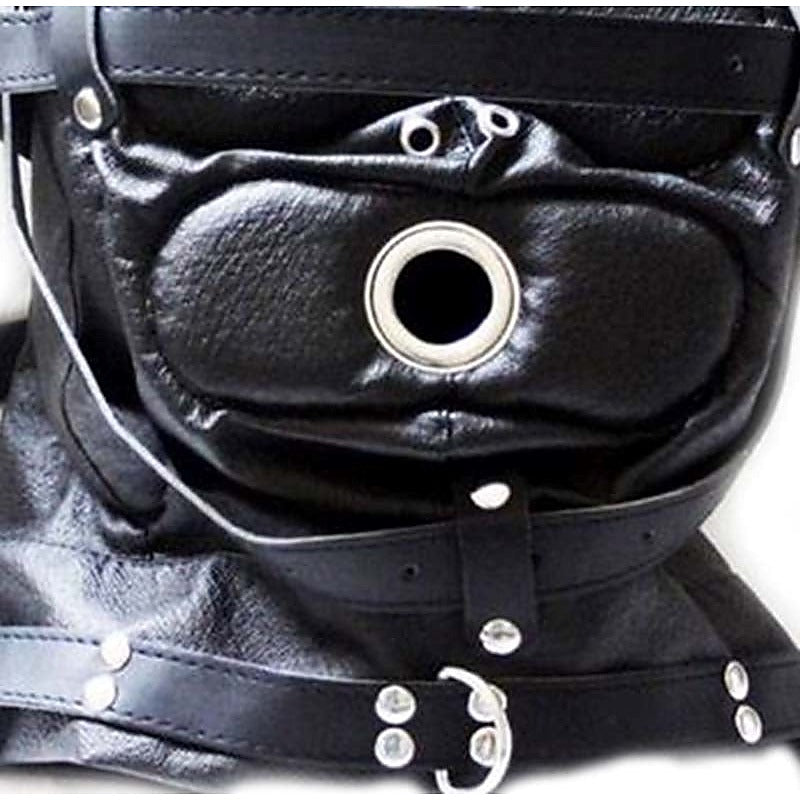 Sensory Deprivation Hood Leather by BDStyle - Bondage Hoods