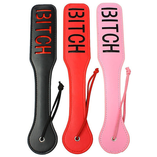 Twisted Knuckle Paddle with BITCH inlayed - Paddles And Slappers