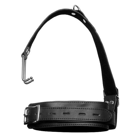 Thin Bondage Collar with Nose Hook by BDStyle - Collars and Leads