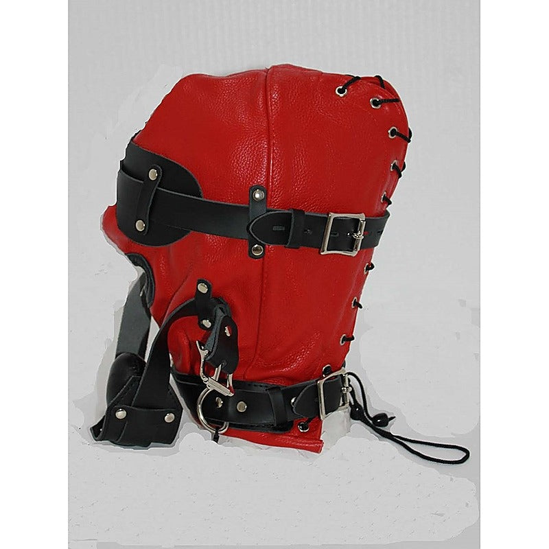 Hell Fire Slave Hood & Blindfold by BDStyle - Bondage Hoods