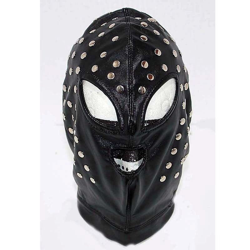 Achilles Stretch Faux Leather Extreme Hood by BDStyle - Bondage Hoods