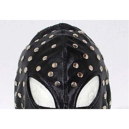 Extreme Leather Hood Studded - Bondage Hoods