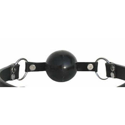Premium Leather Folk Ball Gag by BDStyle - Bondage Gags and Bits