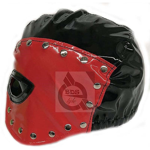 Studded Bondage Hood Faux Leather by BDStyle - Bondage Hoods