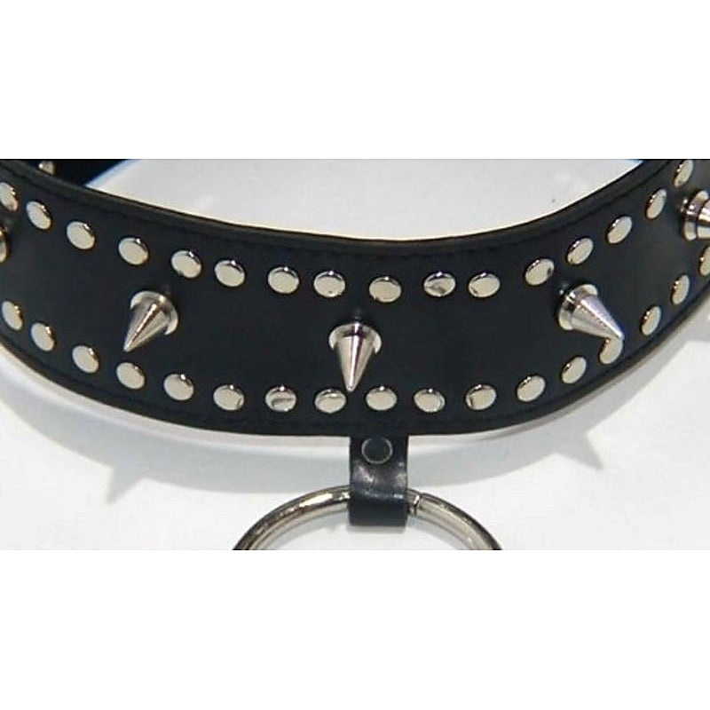 Fierce Faux Leather Bondage Collar by BDStyle - Collars and Leads