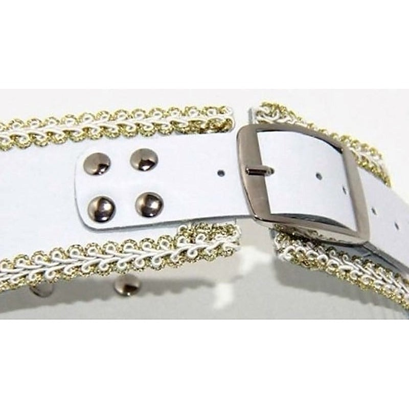 Posture Collar in White with O Ring Light by BDStyle - Fancy Dress Ups