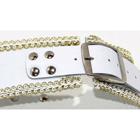 Posture Collar in White with O Ring Light by BDStyle - Fancy Dress Ups