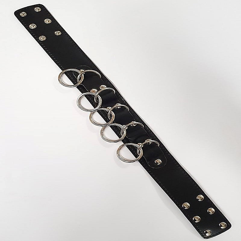 Wild Cat Slaves Collar with Metal O-rings by BDStyle - Collars and Leads