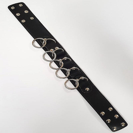 Elegant BDSM Accessory - Wild Cat Slaves Collar with Metal O-rings