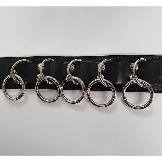 Elegant BDSM Accessory - Wild Cat Slaves Collar with Metal O-rings