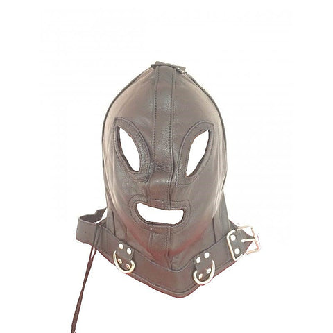 Absolute Kinky Faux Leather Hood by BDStyle - Bondage Hoods