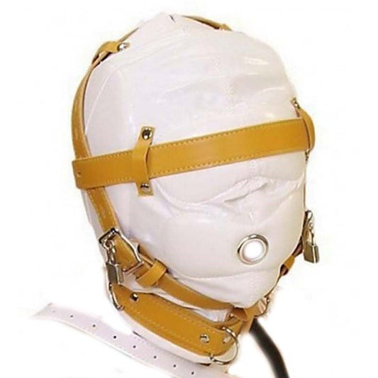 Obey Sir Sensory Deprivation Hood White Leather