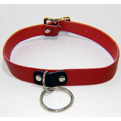 Kitty Red Collar with O Ring Heavy by BDStyle - Fancy Dress Ups