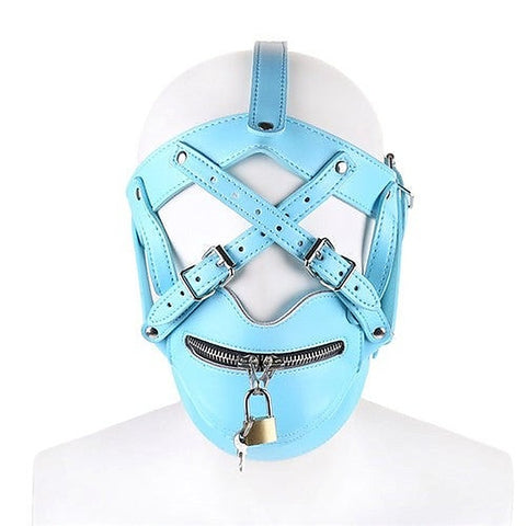 Strict Hood Zipper Harness - Bondage Hoods