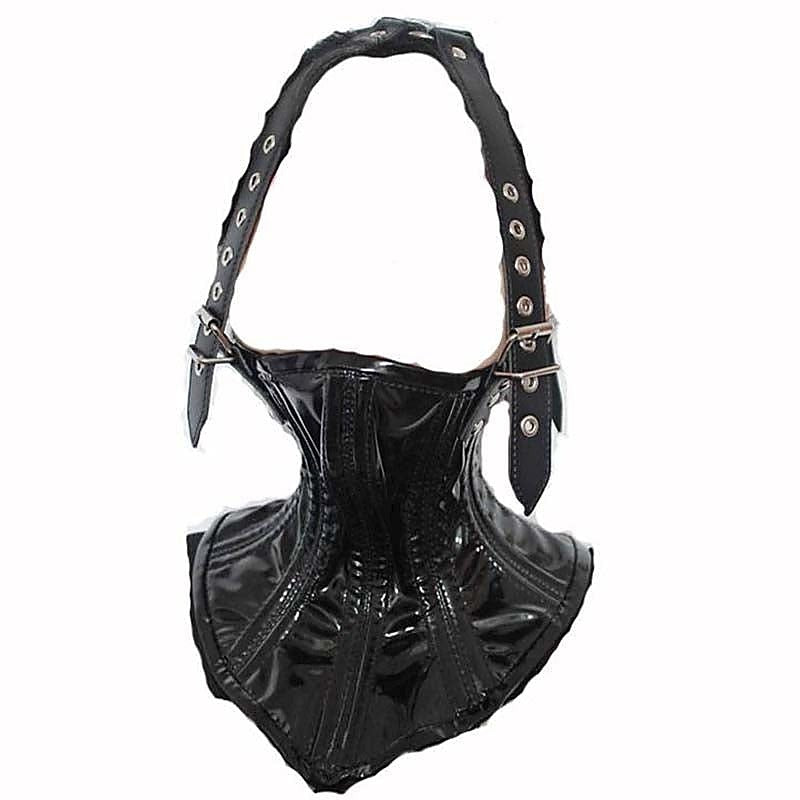 Neck Corset Head Harness Leather by BDStyle - Cuffs and Restraints