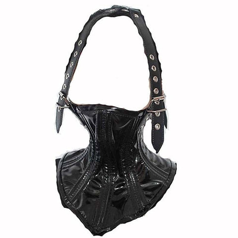Neck Corset Head Harness Leather by BDStyle - Cuffs and Restraints