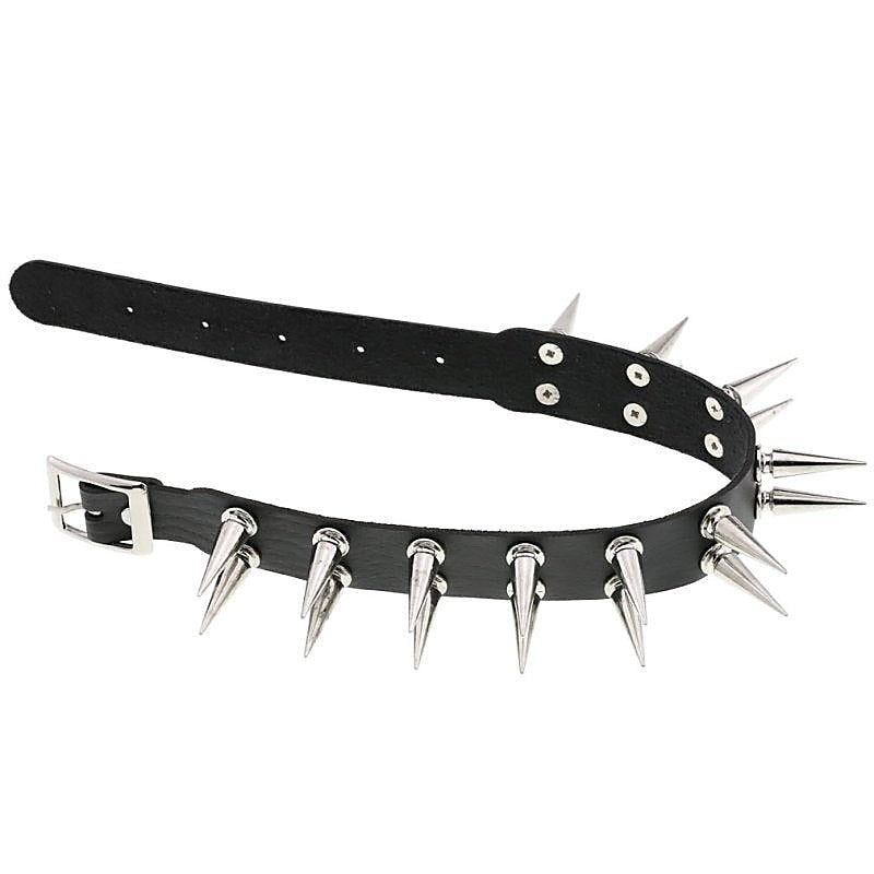 Double Row Spiked Rivet Collar Heavy by BDStyle - Collars and Leads