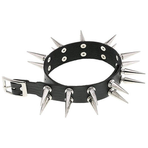 Double Row Spiked Rivet Collar Heavy by BDStyle - Collars and Leads