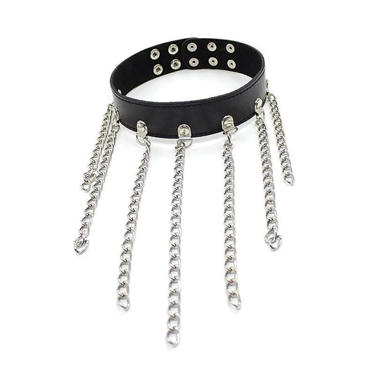 Neck Collar With Chains by BDStyle - Collars and Leads