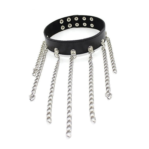 Premium Neck Collar With Chains by BDStyle - Collars and Leads