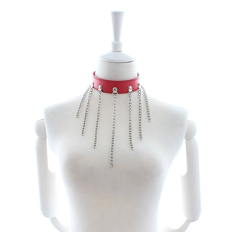 Premium Neck Collar With Chains by BDStyle - Collars and Leads