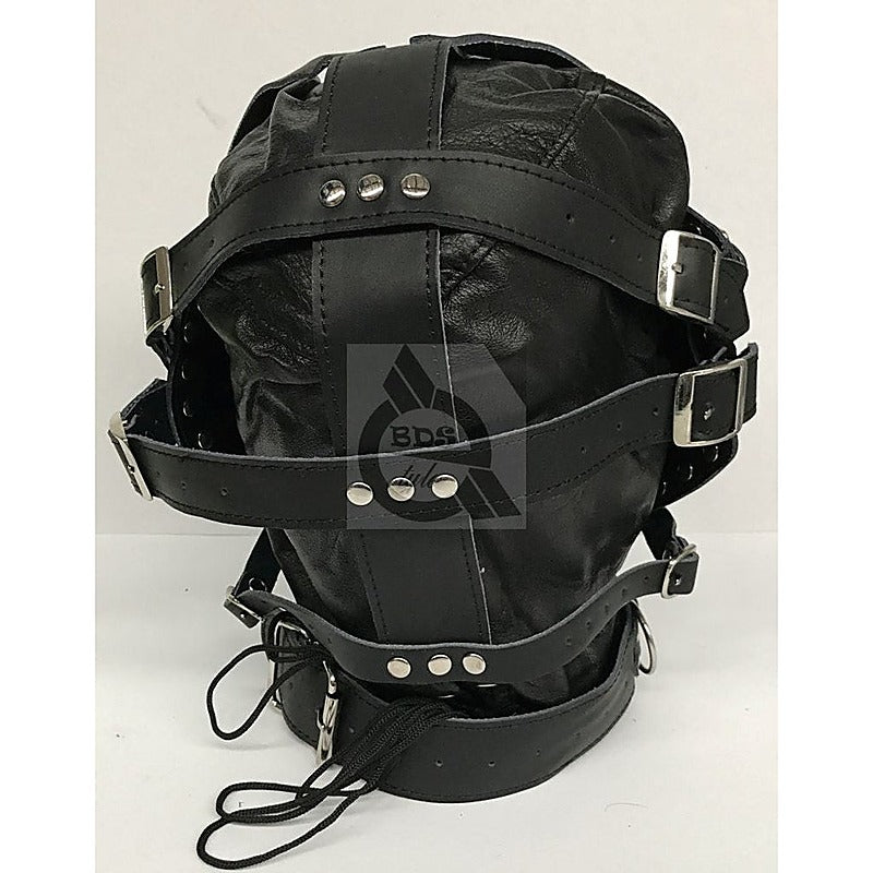 Leather Studded Sensory Deprivation Experience by BDStyle - Bondage Hoods