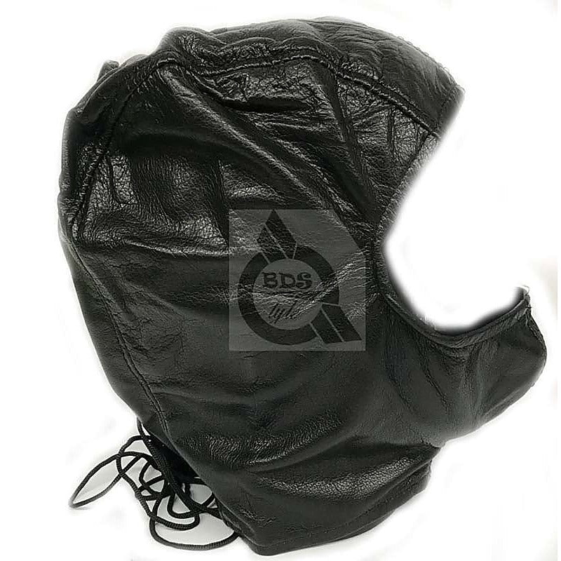BDSM Open Face Mask Faux Leather - Masks And Blindfolds