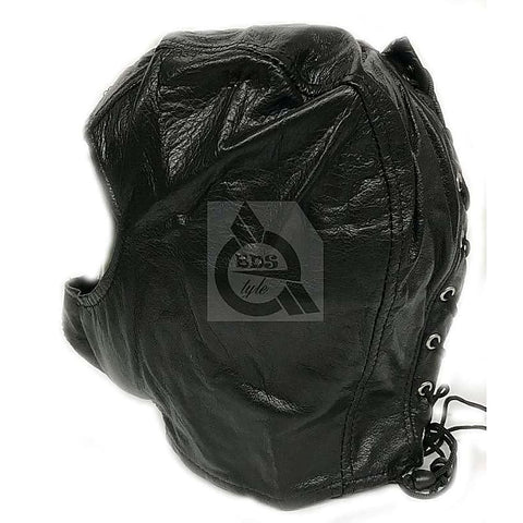 BDSM Open Face Mask Faux Leather - Masks And Blindfolds