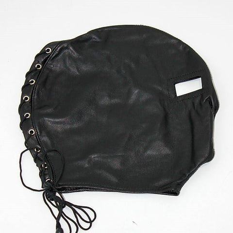 Open Eyed BDSM Hood Faux Leather by BDStyle - Bondage Hoods