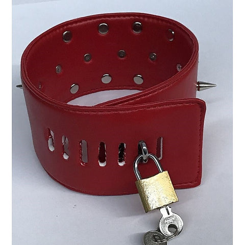 Bondage Classic Short Spike Collar by BDStyle - Metal Vibrators