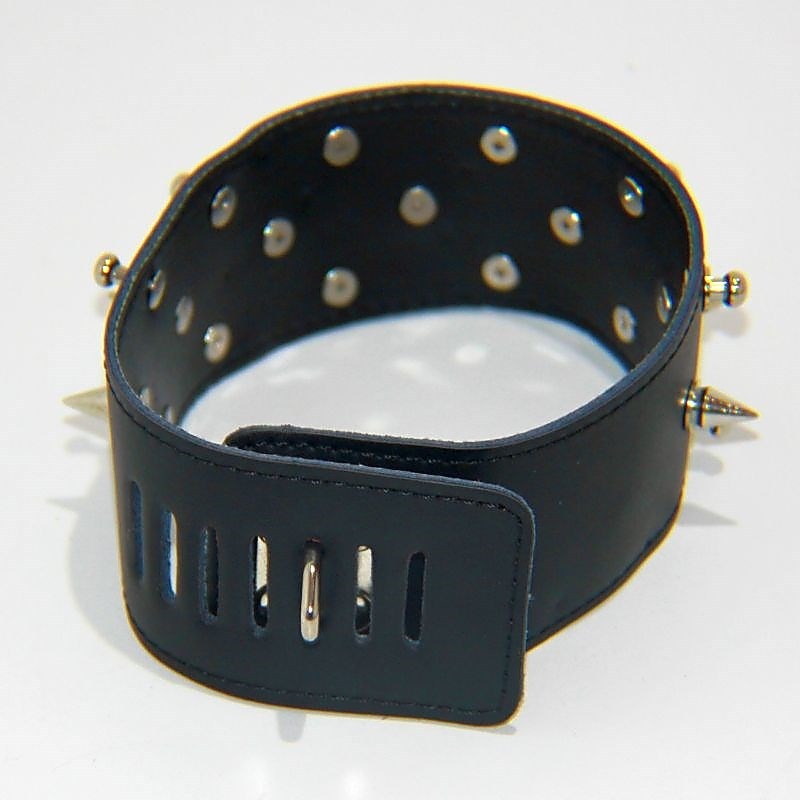 Rocky Studded & Spiked Collar Heavy by BDStyle - Collars and Leads