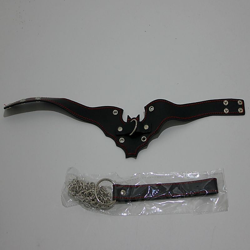 Batman Fetish Collar with Lead by BDStyle - Collars and Leads